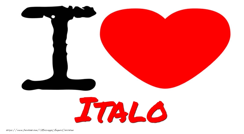Cartoline d'amore - Cuore | I Love Italo