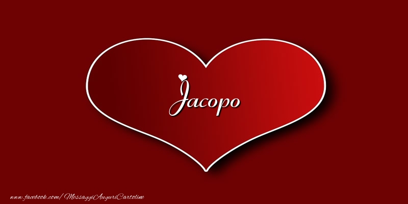 Cartoline d'amore - Amore Jacopo