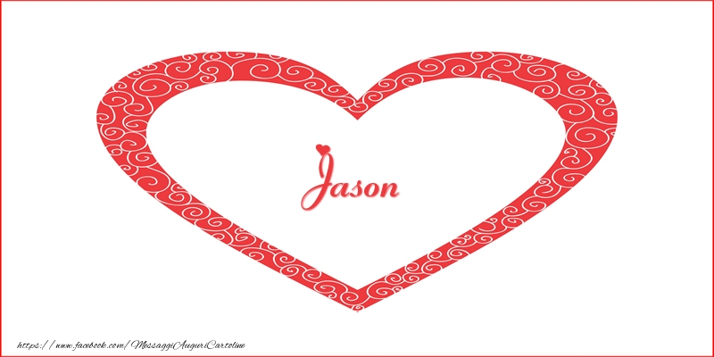 Cartoline d'amore - Jason | Nome nel Cuore