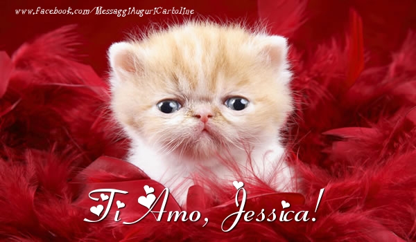 Cartoline d'amore - Animali | Ti amo, Jessica!