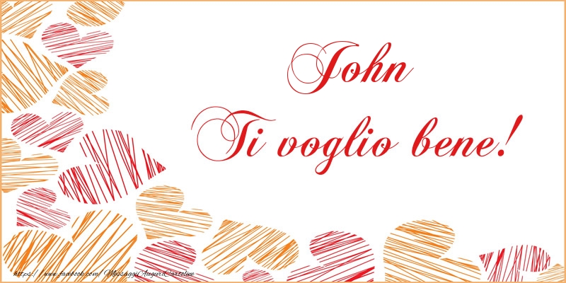 Cartoline d'amore - Cuore | John Ti voglio bene!