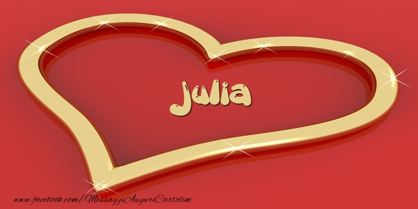  Cartoline d'amore - Cuore | Love Julia