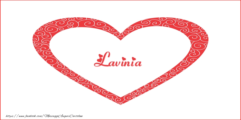 Cartoline d'amore -  Lavinia | Nome nel Cuore