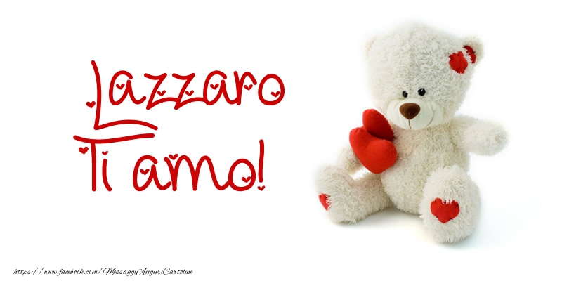 Cartoline d'amore - Animali & Animazione & Cuore & Orsi | Lazzaro Ti amo!