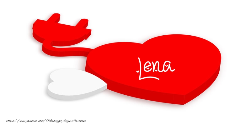 Cartoline d'amore - Cuore | Love Lena