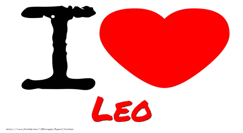 Cartoline d'amore - Cuore | I Love Leo
