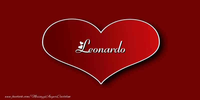Cartoline d'amore - Cuore | Amore Leonardo