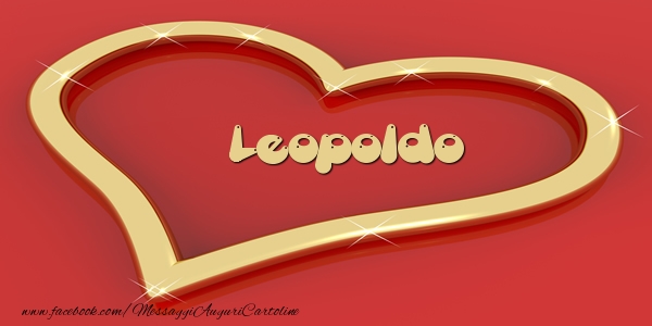 Cartoline d'amore - Cuore | Love Leopoldo