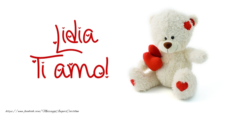 Cartoline d'amore - Lidia Ti amo!
