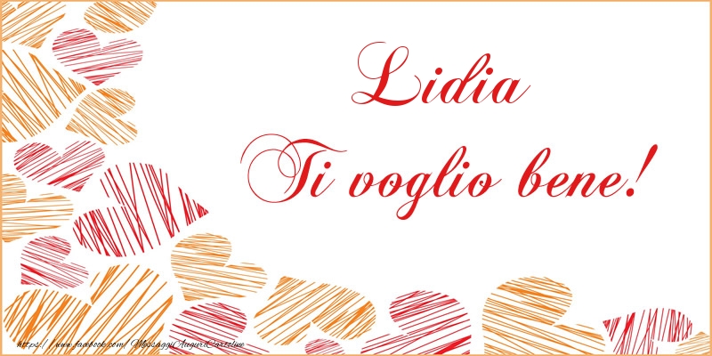 Cartoline d'amore - Cuore | Lidia Ti voglio bene!
