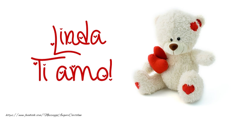 Cartoline d'amore - Animali & Animazione & Cuore & Orsi | Linda Ti amo!