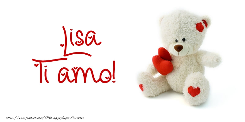 Cartoline d'amore - Animali & Animazione & Cuore & Orsi | Lisa Ti amo!