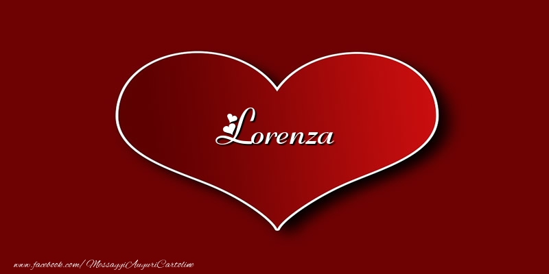 Cartoline d'amore - Amore Lorenza