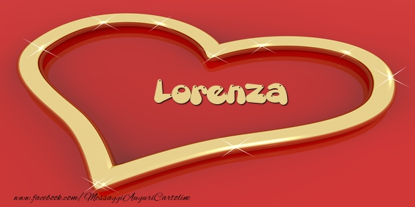 Cartoline d'amore - Cuore | Love Lorenza