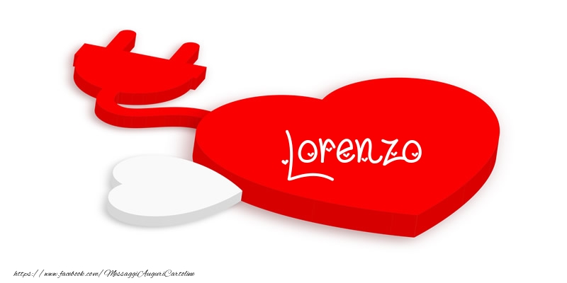Cartoline d'amore - Cuore | Love Lorenzo