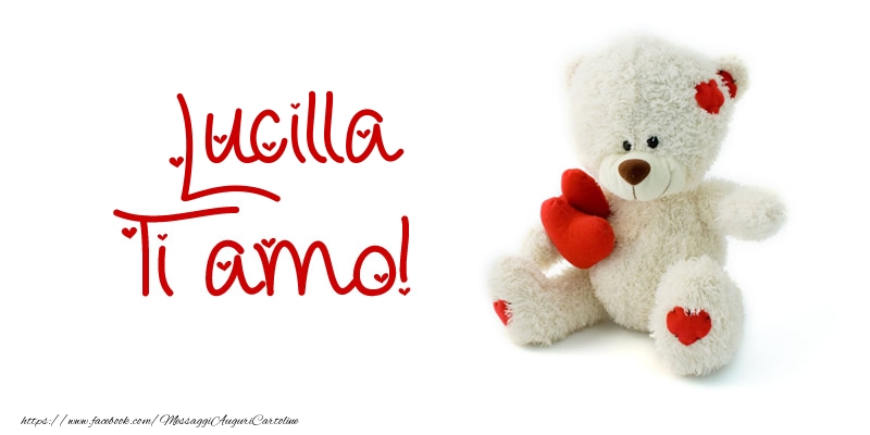 Cartoline d'amore - Animali & Animazione & Cuore & Orsi | Lucilla Ti amo!