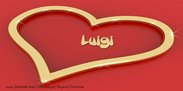 Cartoline d'amore - Cuore | Love Luigi