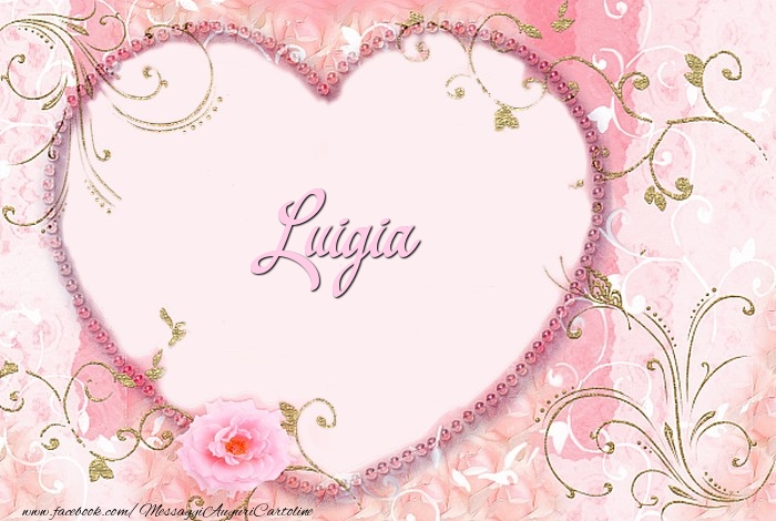 Cartoline d'amore - Cuore & Fiori | Luigia