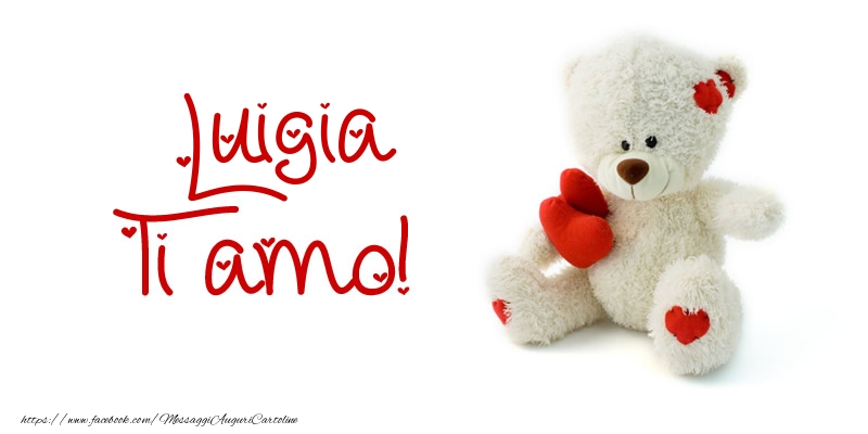 Cartoline d'amore - Animali & Animazione & Cuore & Orsi | Luigia Ti amo!