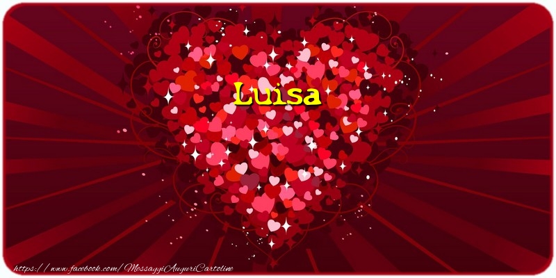 Cartoline d'amore - Cuore | Luisa