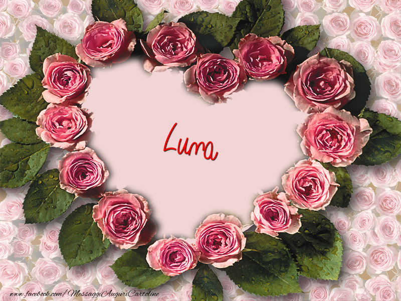 Cartoline d'amore - Cuore | Luna