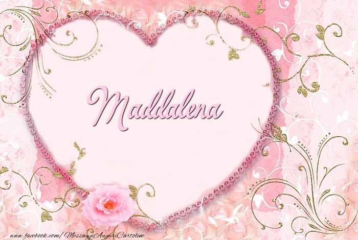 Cartoline d'amore - Cuore & Fiori | Maddalena