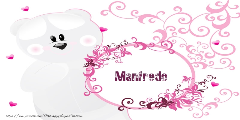 Cartoline d'amore - Fiori & Orsi | Manfredo Ti amo!