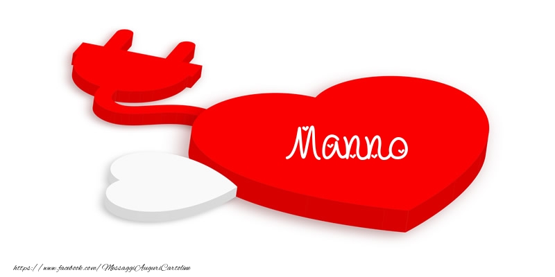 Cartoline d'amore - Cuore | Love Manno