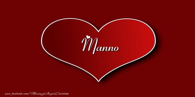 Cartoline d'amore - Cuore | Amore Manno