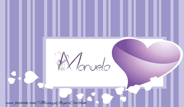 Cartoline d'amore - Cuore | Love Manuela