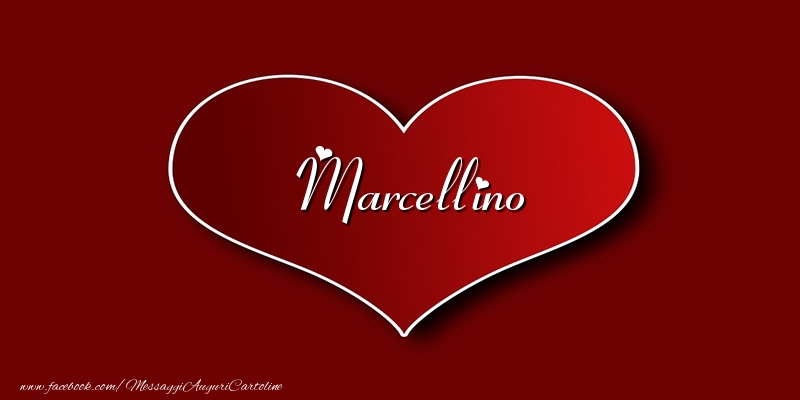 Cartoline d'amore - Cuore | Amore Marcellino