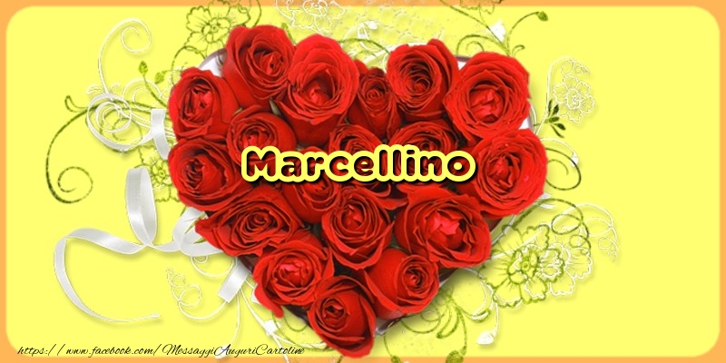 Cartoline d'amore - Cuore & Fiori & Rose | Marcellino