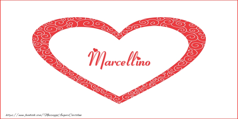 Cartoline d'amore -  Marcellino | Nome nel Cuore