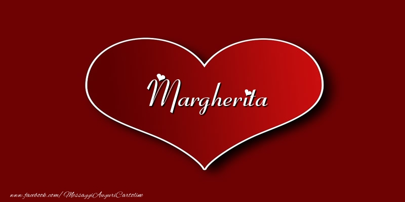 Cartoline d'amore - Cuore | Amore Margherita