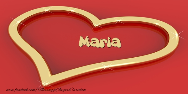 Cartoline d'amore - Cuore | Love Maria