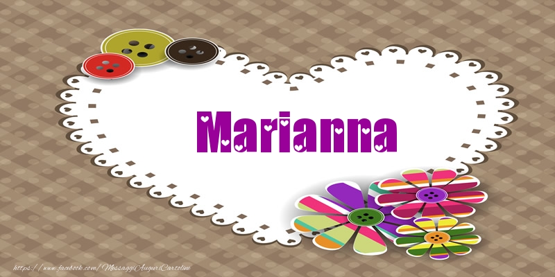 Cartoline d'amore -  Marianna nel cuore!