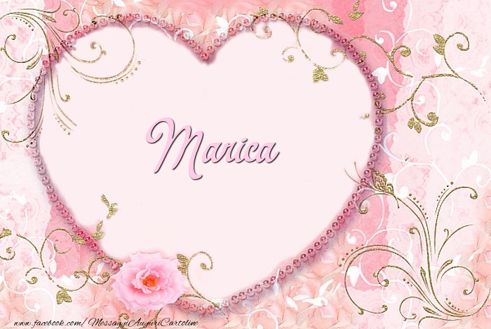 Cartoline d'amore - Cuore & Fiori | Marica