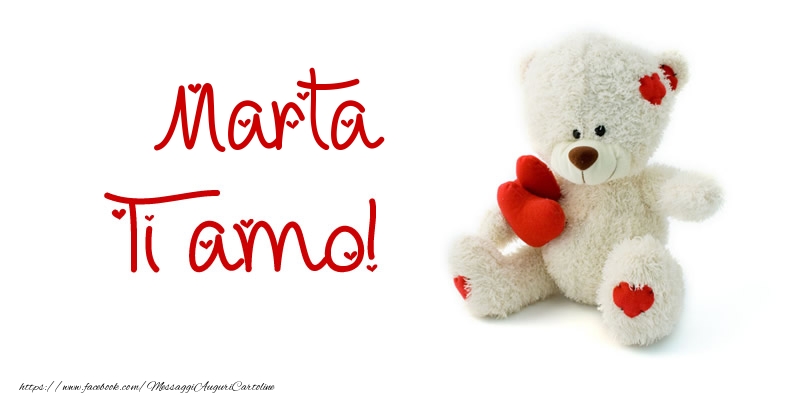 Cartoline d'amore - Marta Ti amo!