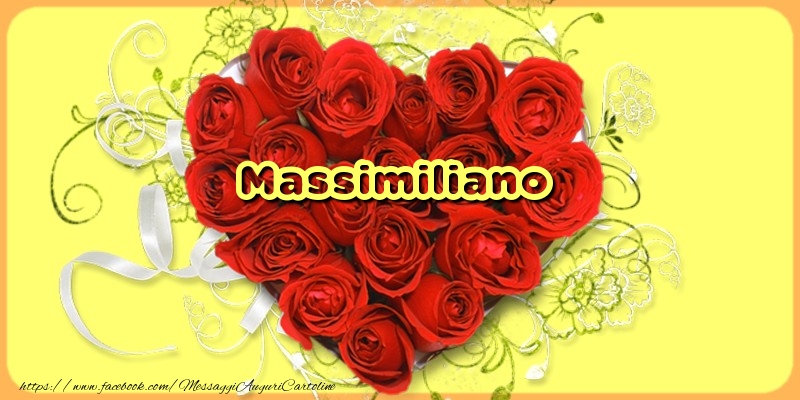  Cartoline d'amore - Cuore & Fiori & Rose | Massimiliano