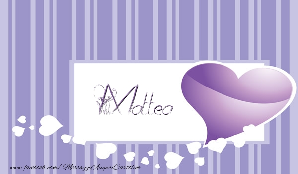 Cartoline d'amore - Cuore | Love Mattea