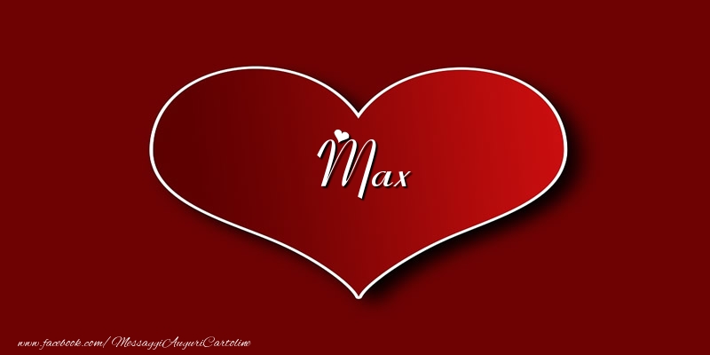Cartoline d'amore - Cuore | Amore Max