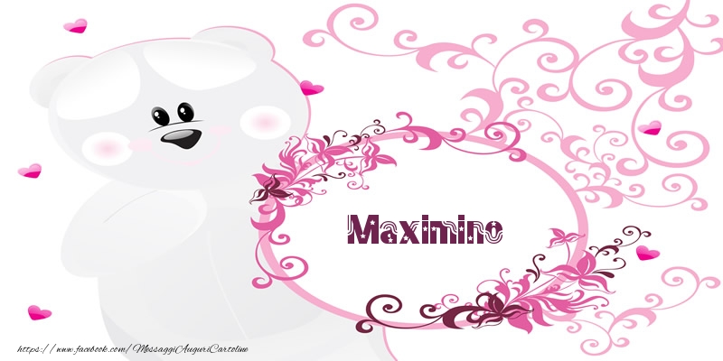 Cartoline d'amore - Fiori & Orsi | Maximino Ti amo!