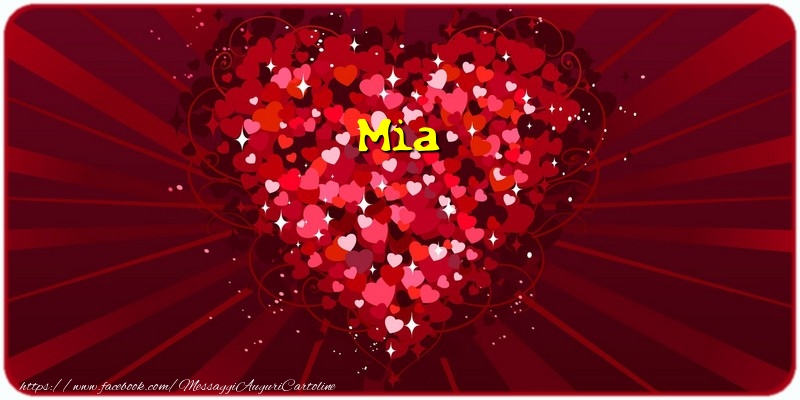 Cartoline d'amore - Cuore | Mia