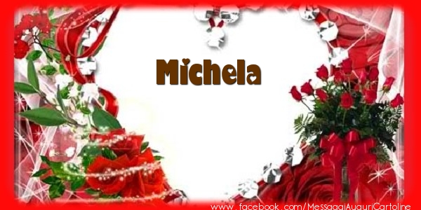 Cartoline d'amore - Love Michela!