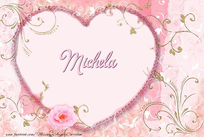 Cartoline d'amore - Cuore & Fiori | Michela