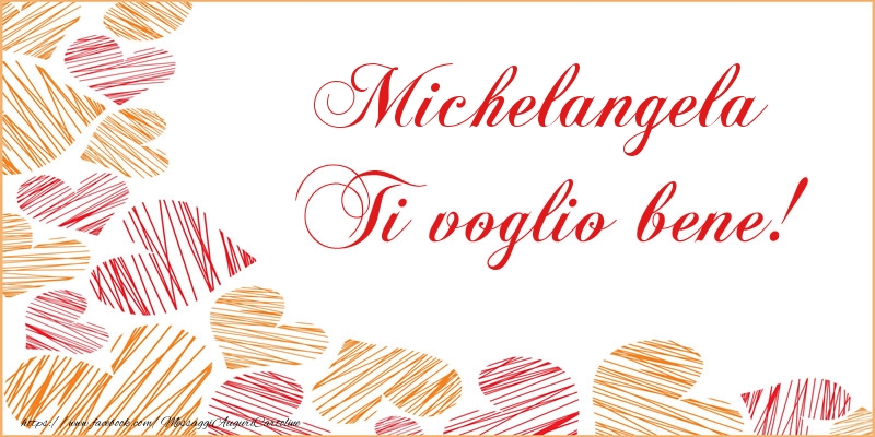 Cartoline d'amore - Cuore | Michelangela Ti voglio bene!