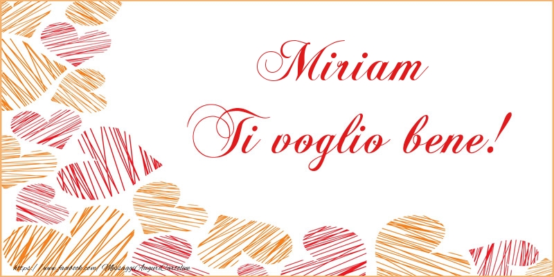 Cartoline d'amore - Cuore | Miriam Ti voglio bene!