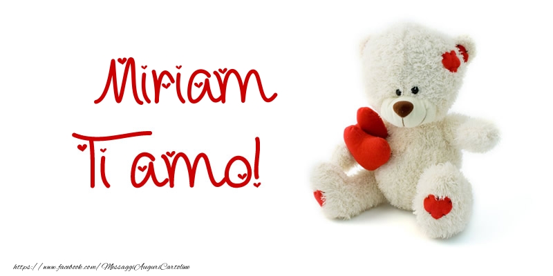 Cartoline d'amore - Animali & Animazione & Cuore & Orsi | Miriam Ti amo!