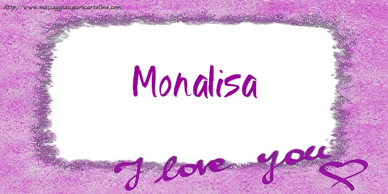 Cartoline d'amore - Cuore | I love Monalisa!