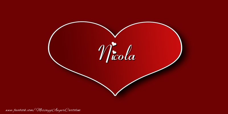 Cartoline d'amore - Amore Nicola
